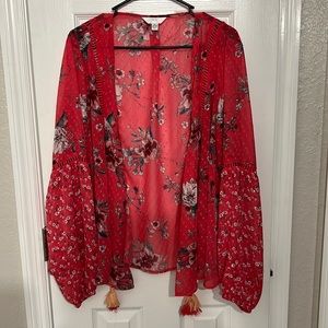 Pink flower cover up!